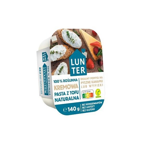 Kremowa pasta z tofu naturalna 140g Lunter