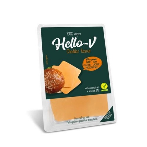 HELLO-V cheddar w plasterkach 140g