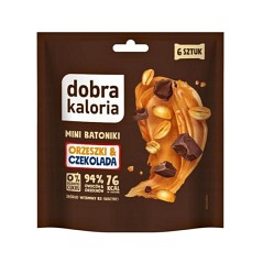 Mini batoniki orzeszki i czekolada 108g Dobra Kaloria