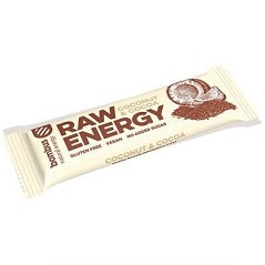 Baton RAW ENERGY kokos-kakao bezglut. 50g| EverGreen