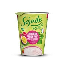 Jogurt sojowy malina marakuja bezglutenowy BIO 400g Sojade