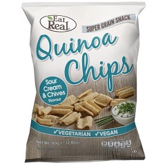 Chipsy quinoa ze śmietanką i szczypiorkiem 80g
