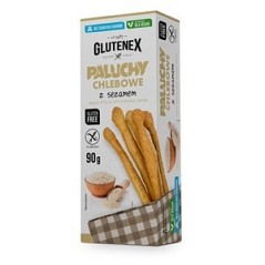 Paluchy chlebowe z sezamem bez cukrów bezglutenowe 90g Glutenex