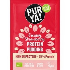 Budyń proteinowy o smaku truskawkowym BIO 44g BIOVEGAN (PUR YA!)