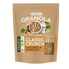 Granola z kokosem i orzechami laskowymi BIO 375g Crispy Food